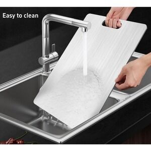 3 Piece Stainless Steel Cutting Board Set Easy Clean Non Slip Kitchen Prep‎